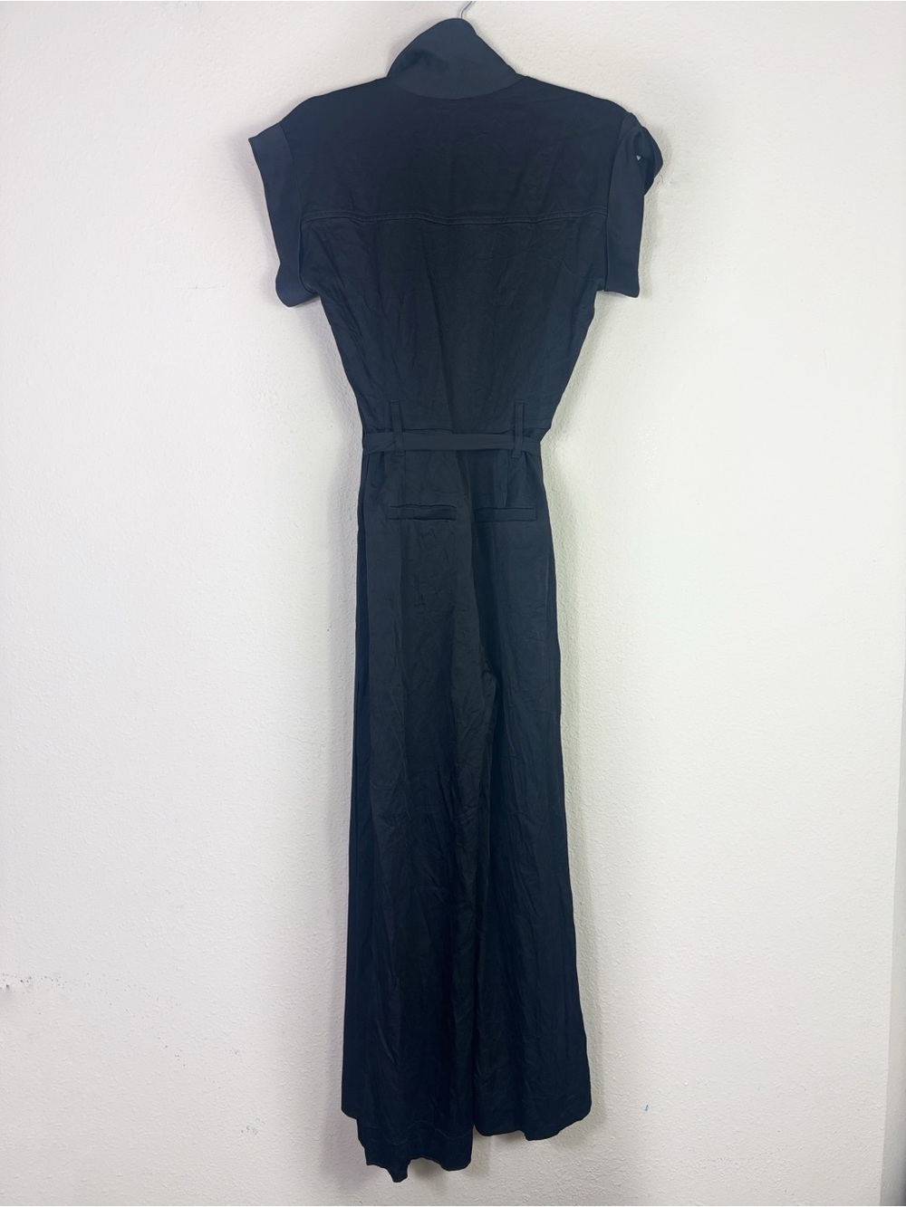 Veronica Beard Ophelia Black Belted Jumpsuit size small - Picture 4 of 15